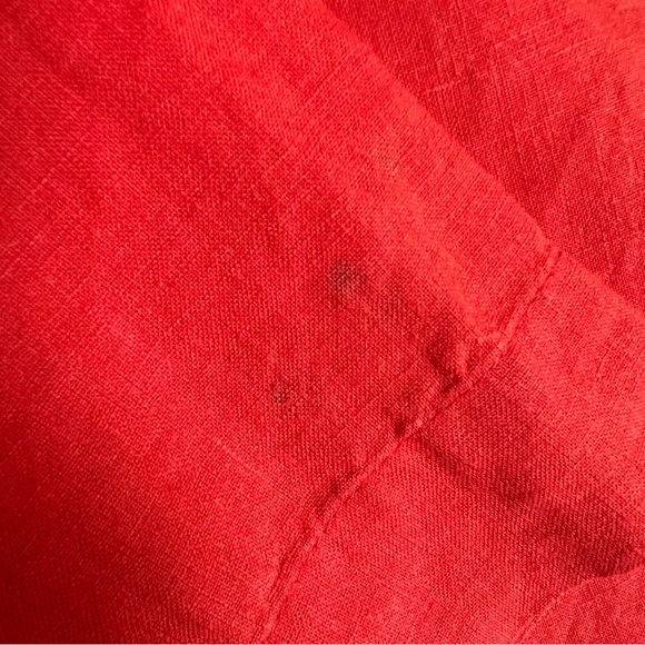 Eileen Fisher Linen Boxy Burnt Orange Pockets Tunic Top SZ PM Summer Classic - Picture 5 of 8